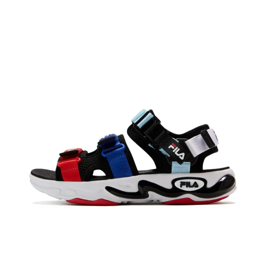 FILA KIDS Anti KICK Детские Сандалии Черный Пламя Красный