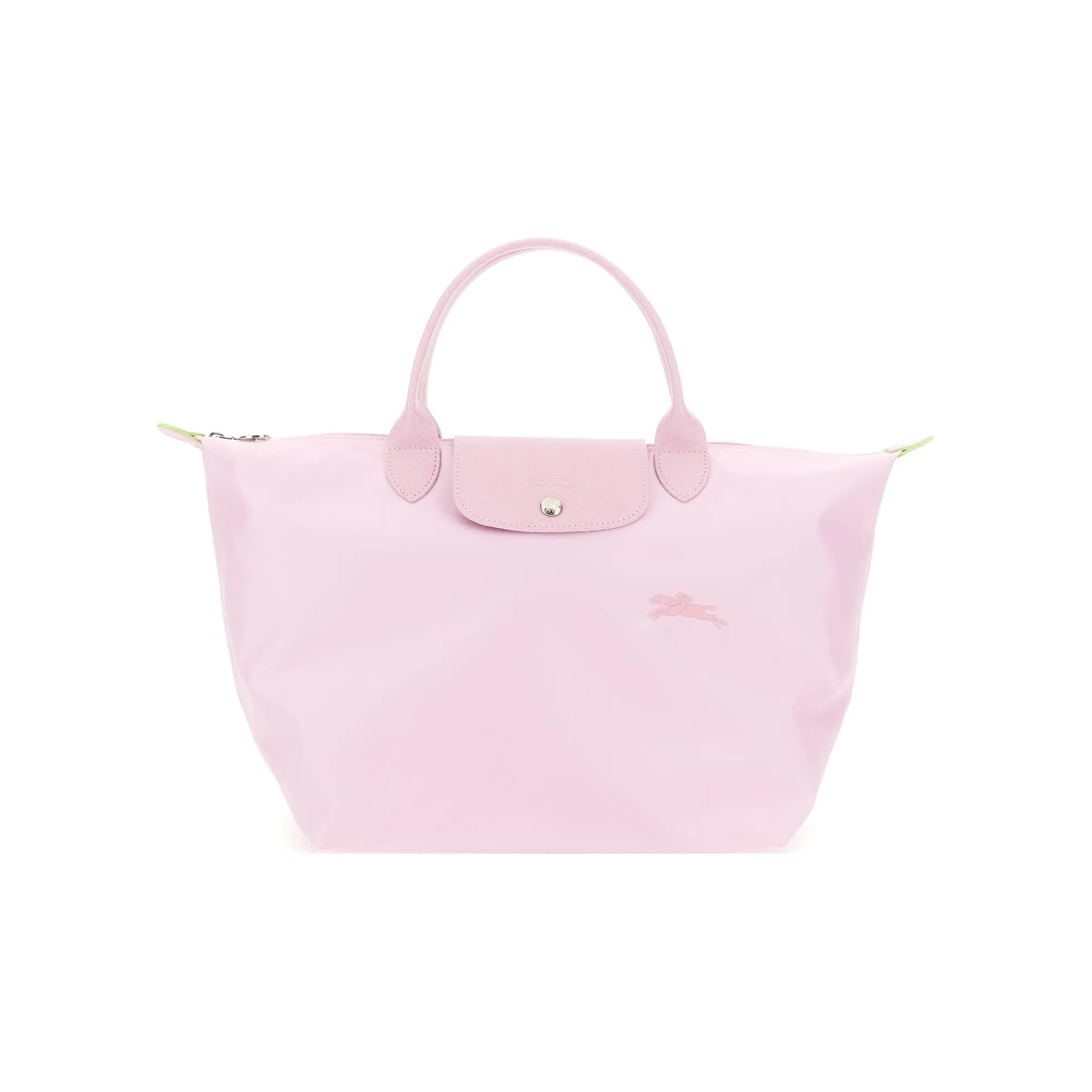 LONGCHAMP Le Pliage Green Нейлоновая сумка-пельмени средний размер женская светло-розовая