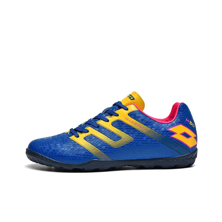 LOTTO TF Rubber Broken Studs Slip-Resistant Soccer Shoes Men's Blue