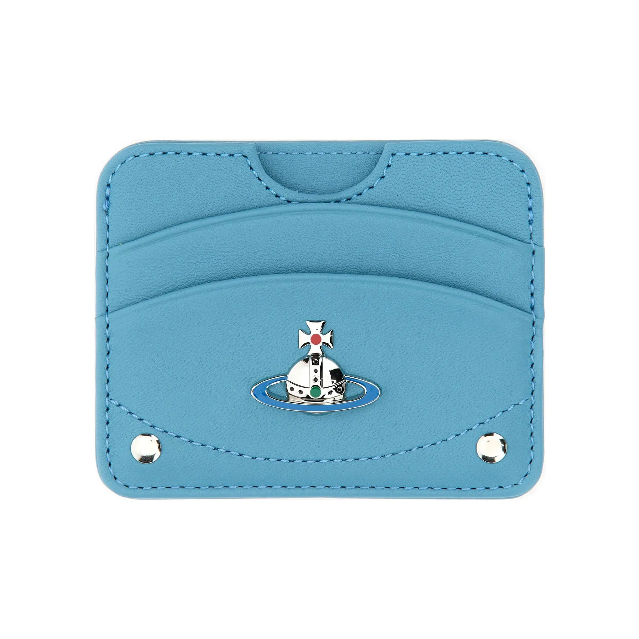 Vivienne Westwood Телячья кожа Держатель для карт Женские Синий