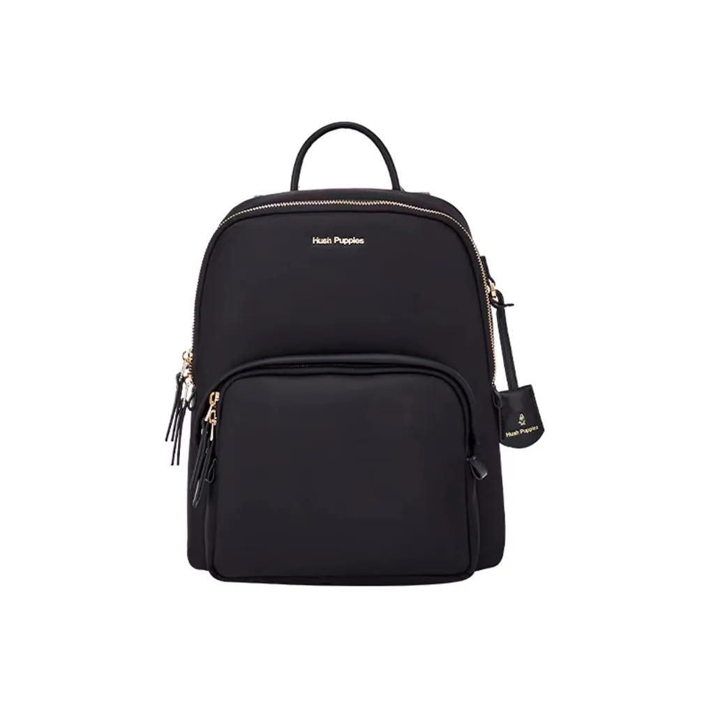 Hush Puppies Fabric Commute Backpack Medium Size Women's Black