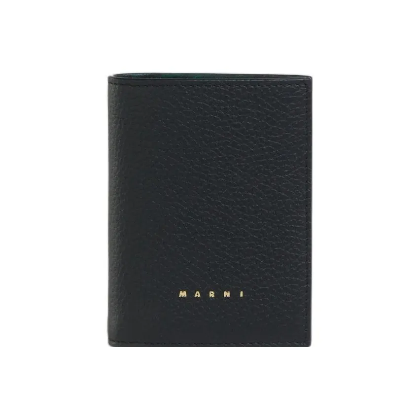 MARNI Venice Calfskin Wallet Women's Black