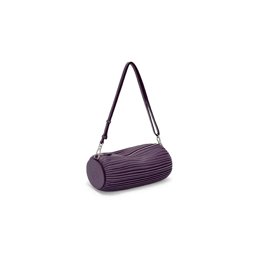 LOEWE Nappa Sheepskin Handbag, Shoulder Bag Women's Dark Purple