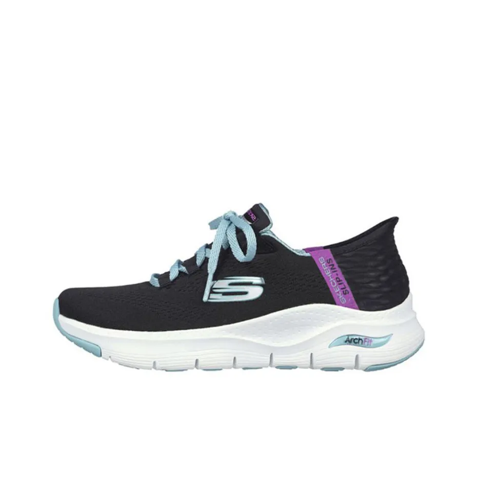 Skechers Arch Fit   Fresh Flare 'Black Purple' Women's