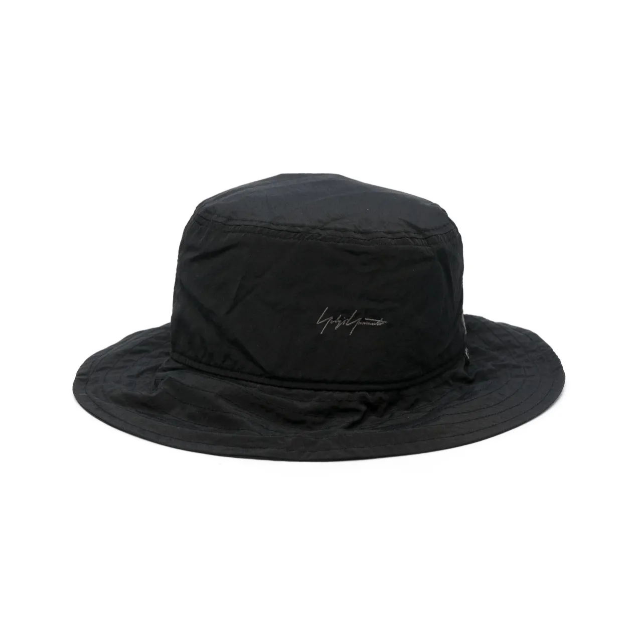 Yohji Yamamoto Nylon Bucket Hats Men's Black