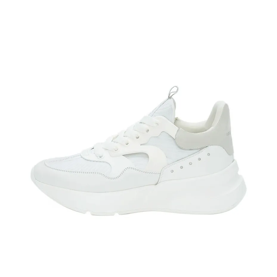 Alexander McQueen Oversized Runner White Silver