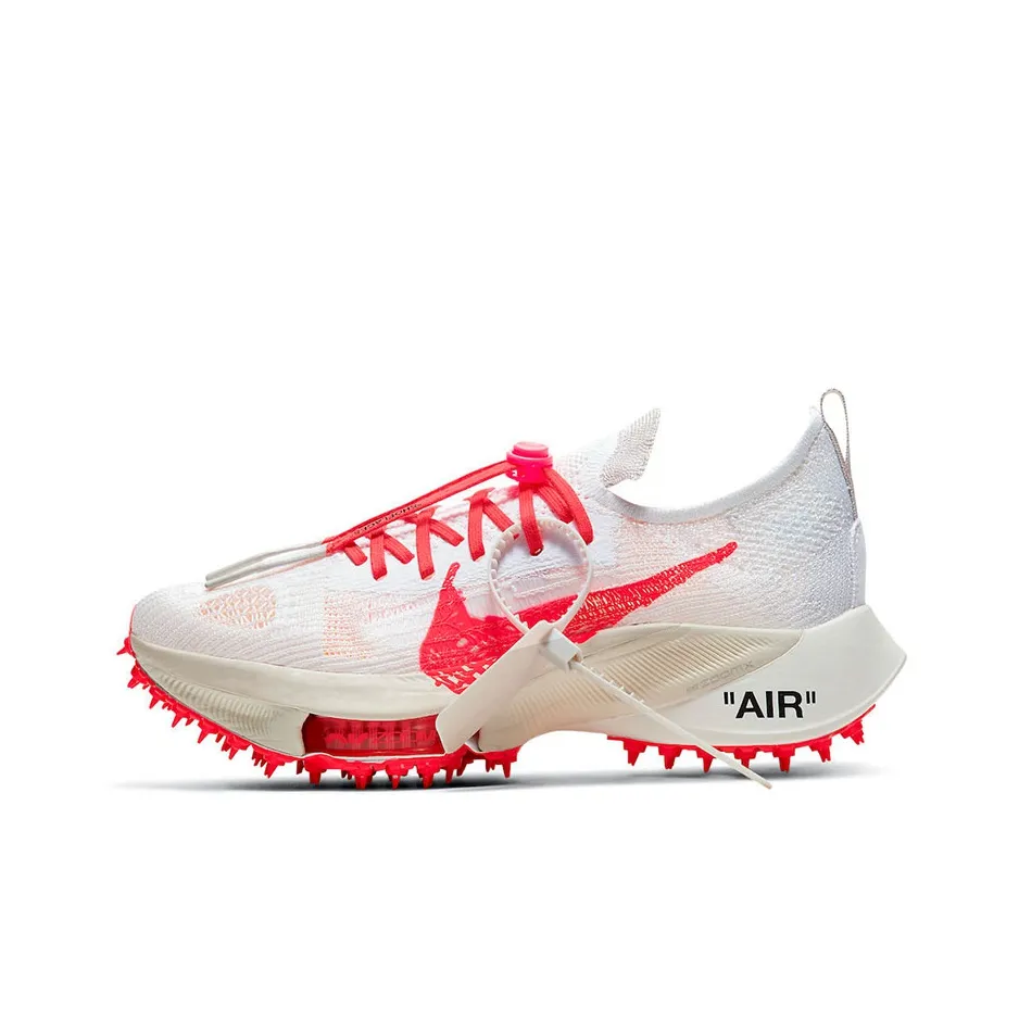Nike Air Zoom Tempo Next% Flyknit Off White White Solar Red