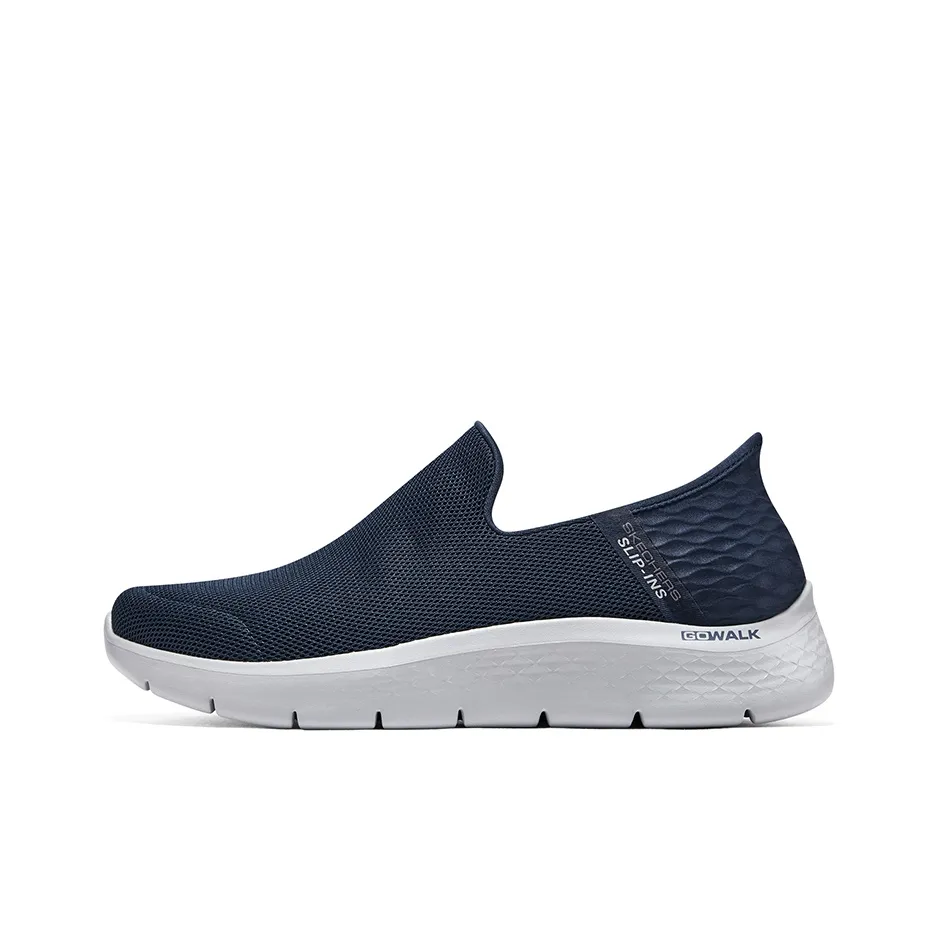 Skechers Slip Ins Sparkling Slip Ins Collection Low Top Casual Men's Blue White Скеки Слип-Инс Спарклинг Слип-Инс Коллекция Низкий Топ Повседневный Мужской Синий Белый