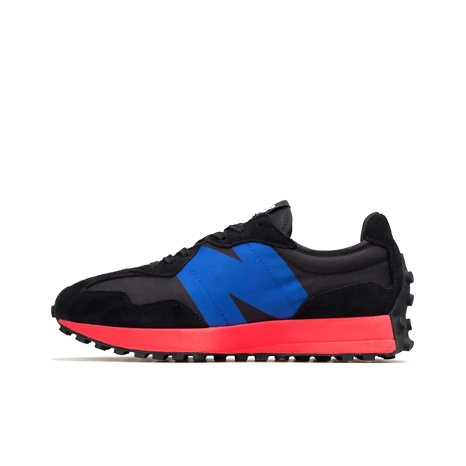 New Balance NB 327 Running Shoes Unisex Low Top Black Blue