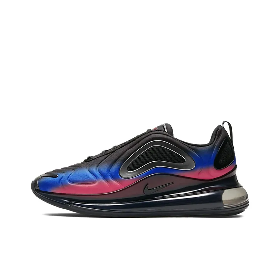 Nike Air Max 720 Low Топ Air Cushion Марафон Беговые кроссовки Унисекс Красный синий Градиентный