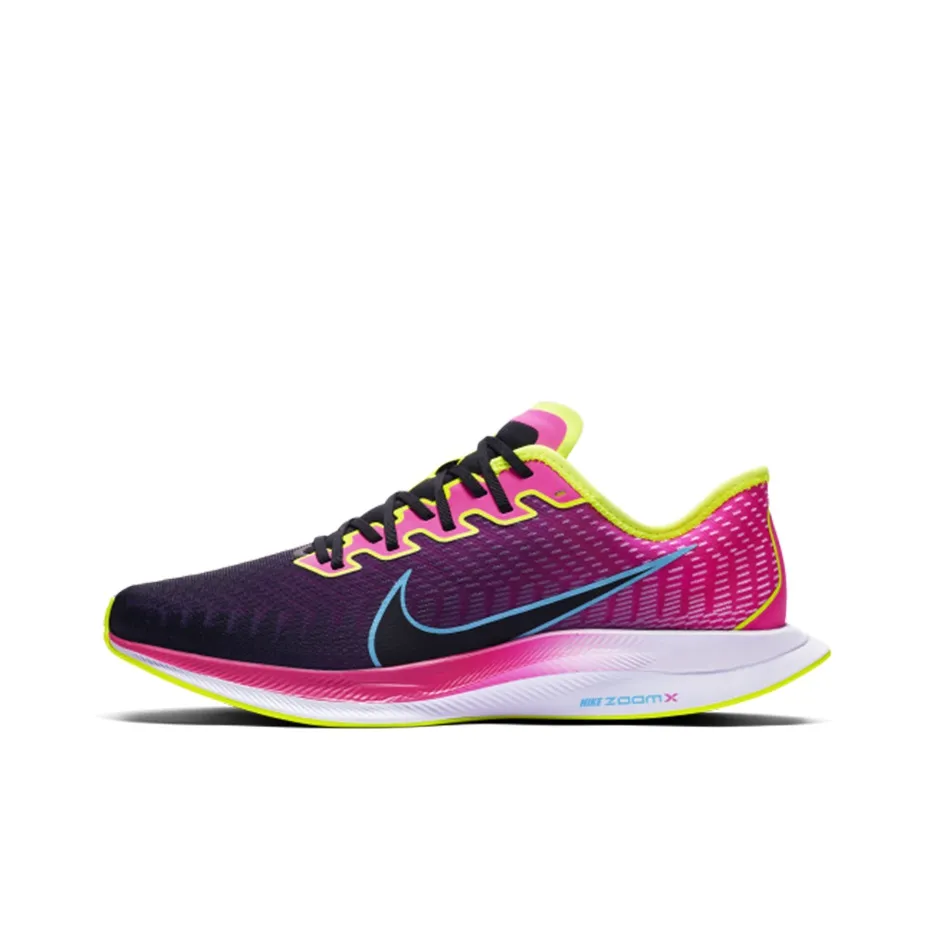 Nike Pegasus Turbo 2 Low Топ Беговые кроссовки Унисекс Черный Фиолетовый