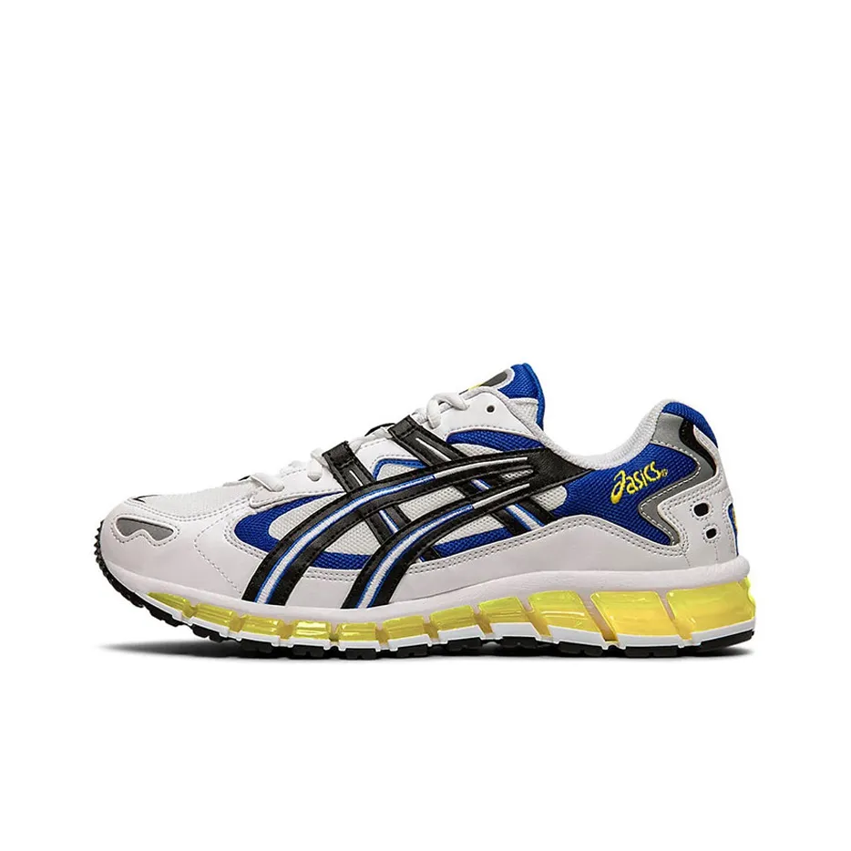 Asics Gel Kayano 5 Low Топ Беговые кроссовки Мужские Белый Синий