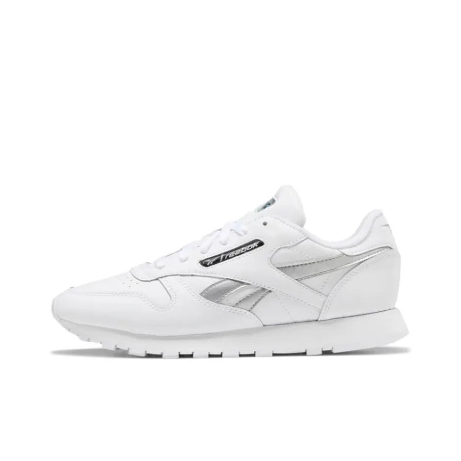 Reebok Women's Classic Leather 'White Silver Metallic' Women's