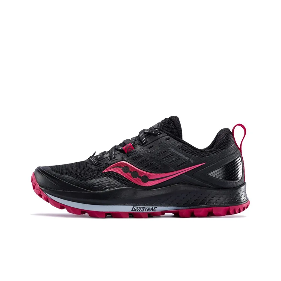 Saucony Peregrine Falcon 10 Low Топ Беговые кроссовки Женские Черный Красный