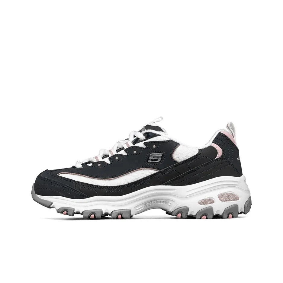 Skechers D'LITES Series Low Top Casual Running Shoes Women's Marine Blue