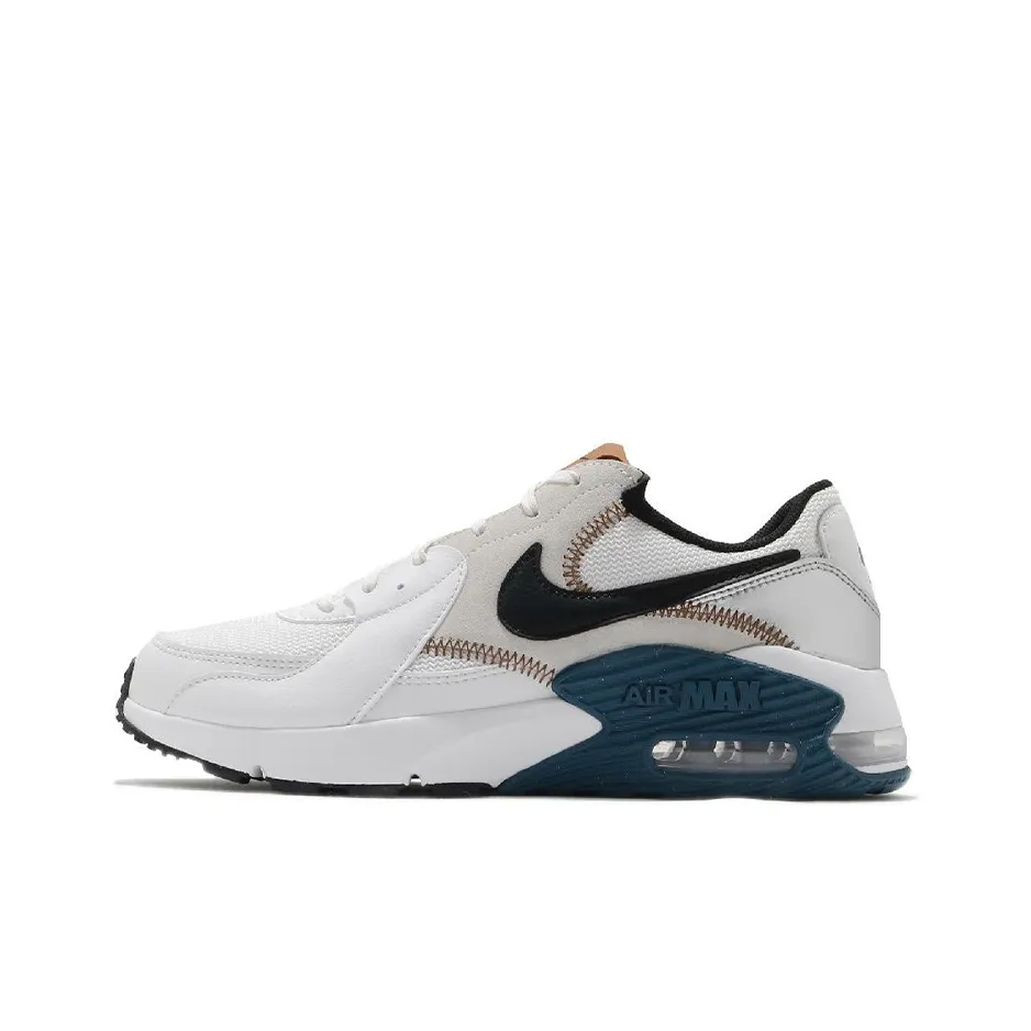 Nike Air Max Excee Low Топ Повседневные Беговые Кроссовки Мужские Белый Синий Черный