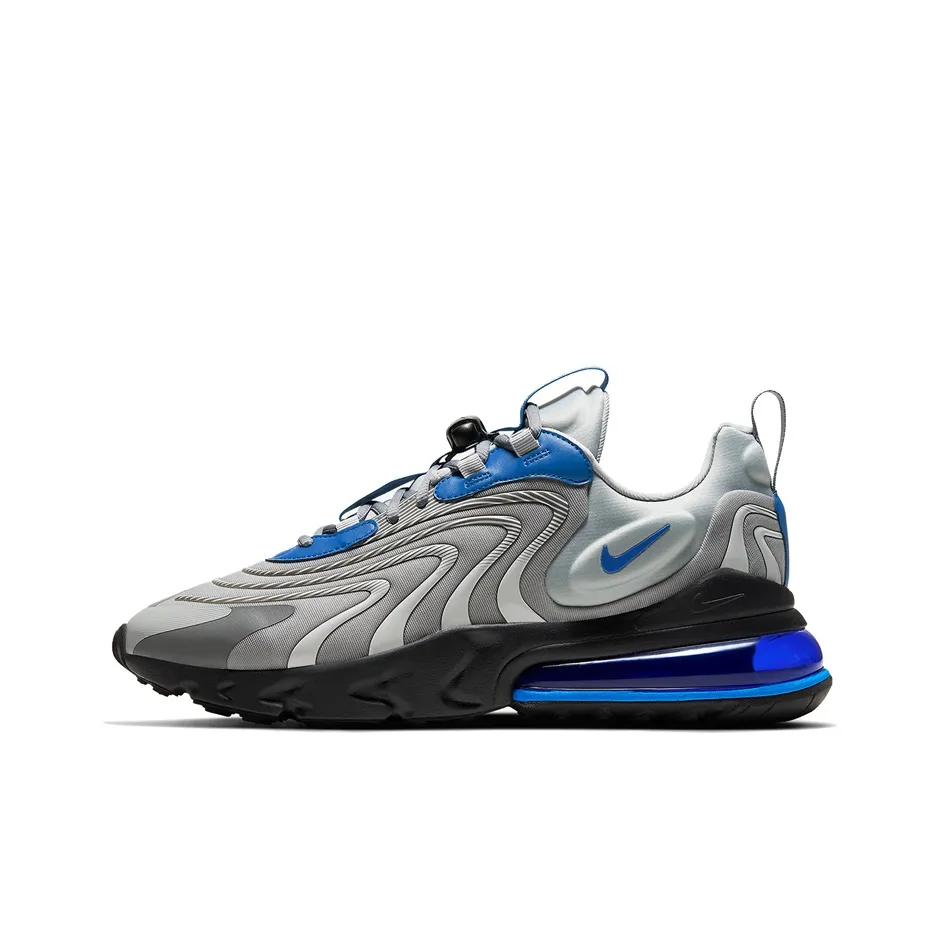 Nike Air Max 270 Low Топ Air Cushion Беговые кроссовки Мужские Серый Синий
