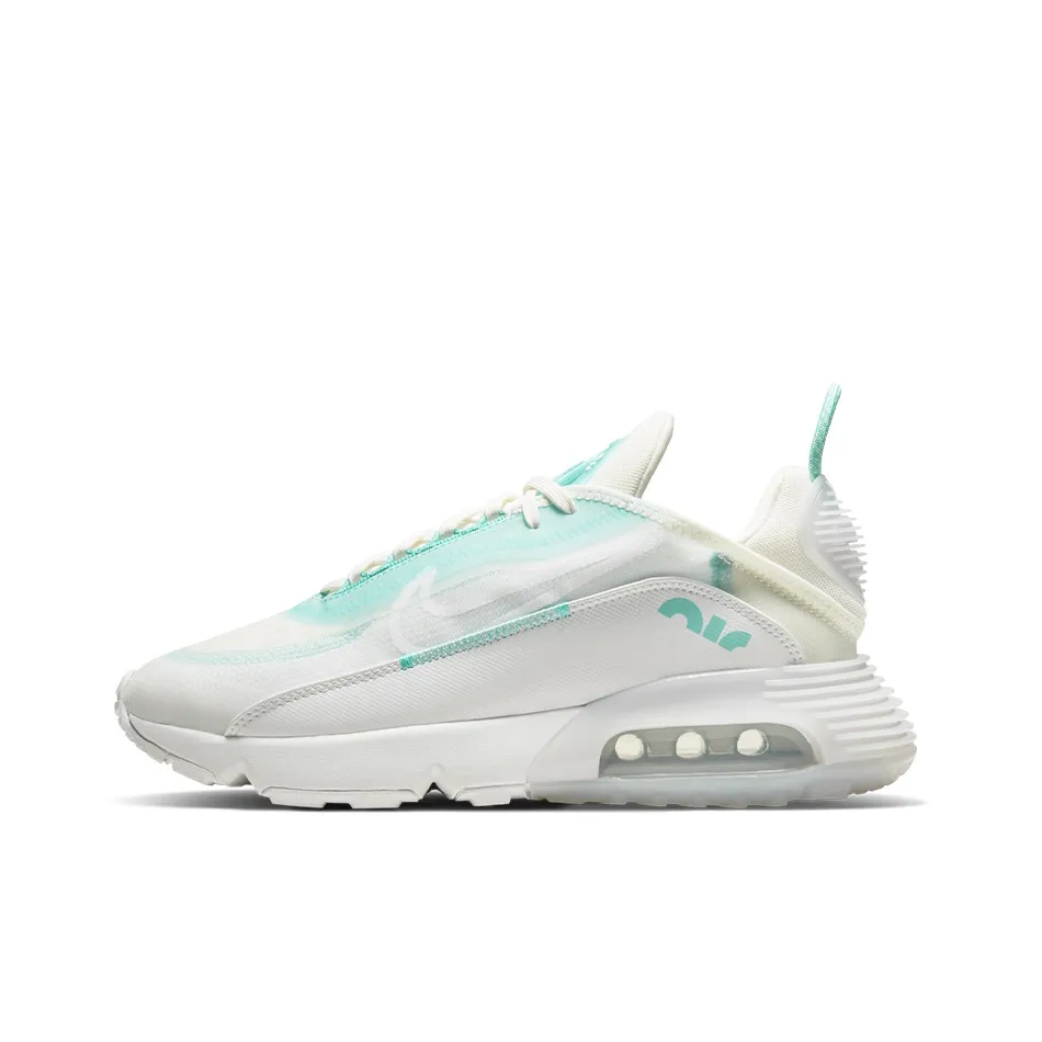 Nike Air Max 2090 Low Топ Повседневные Беговые Кроссовки Женские Белые Зеленые