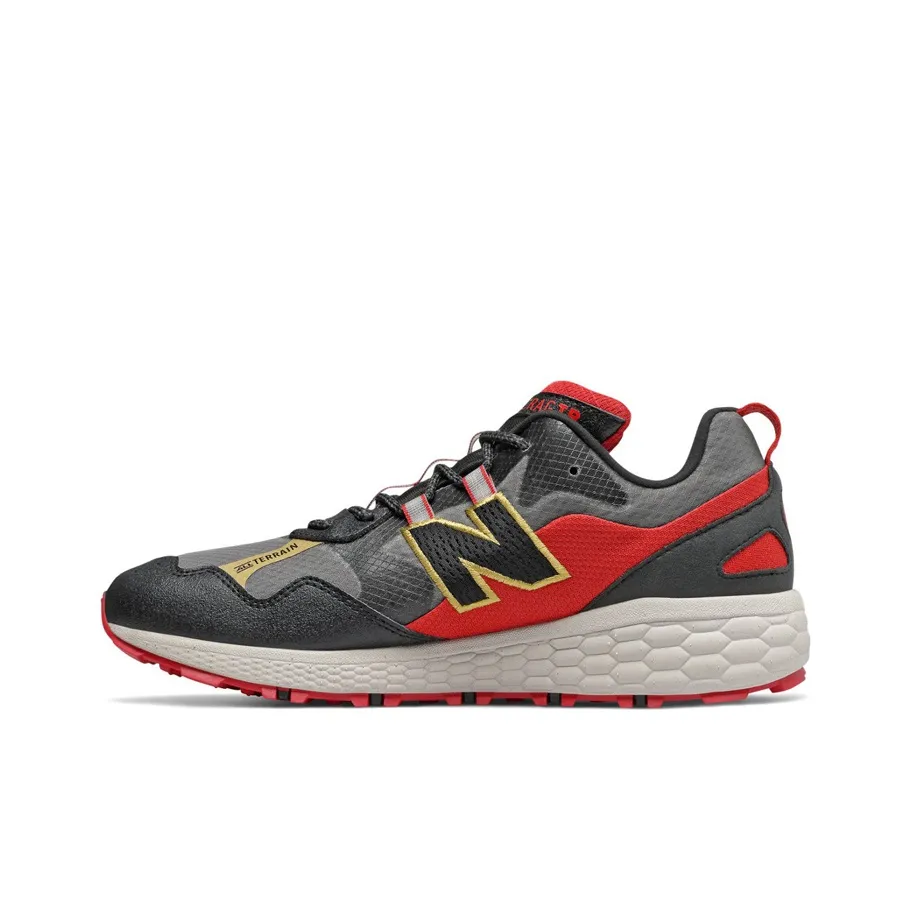 New Balance NB Fresh Foam Crag V2 Running Shoes Men Low Top Black Red