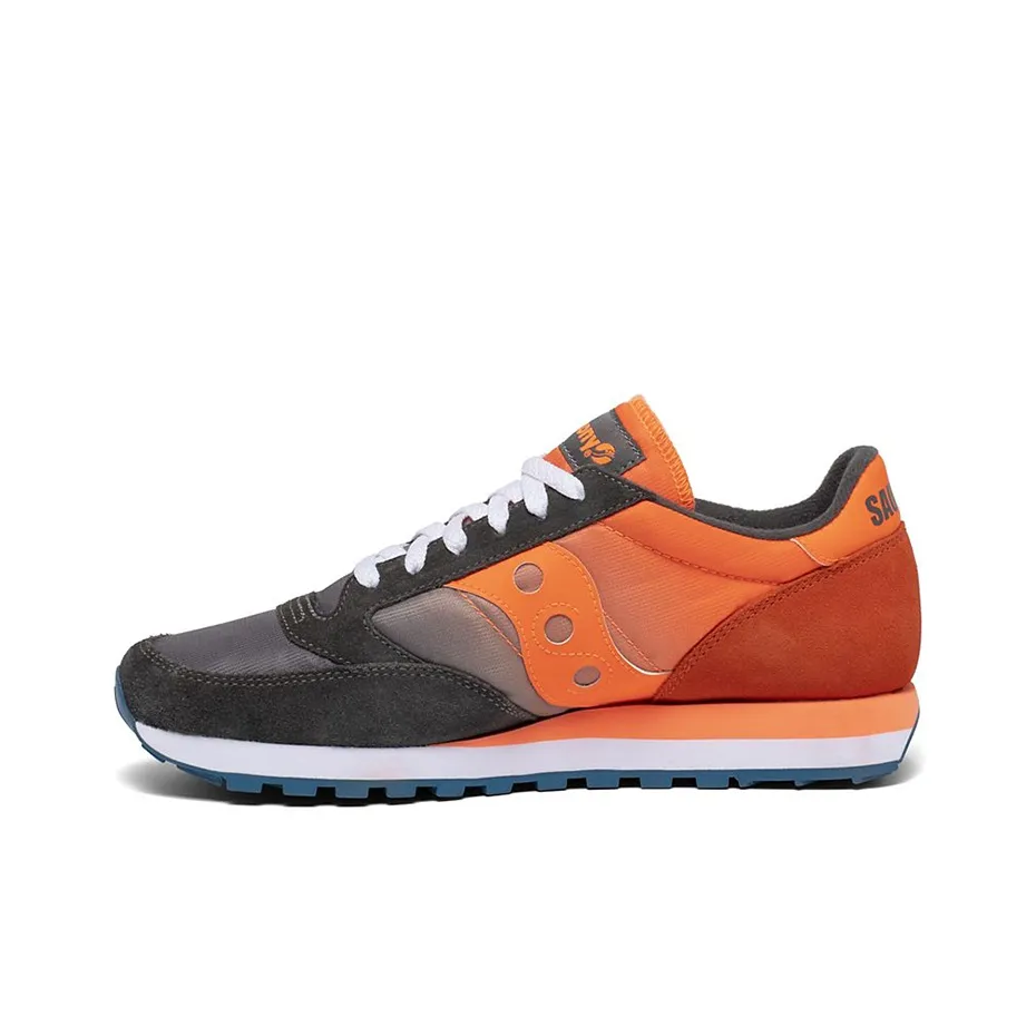 Saucony Jazz Original Fade Breathable Low Top Running Shoes Men's Orange Gray