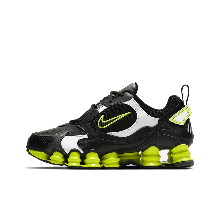 Nike Shox TL Series Running Shoes Women's Low Top Black Green
