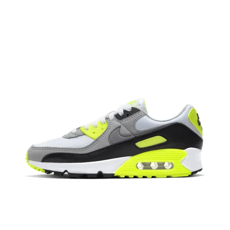 Nike Air Max 90 White Particle Grey Volt Women's