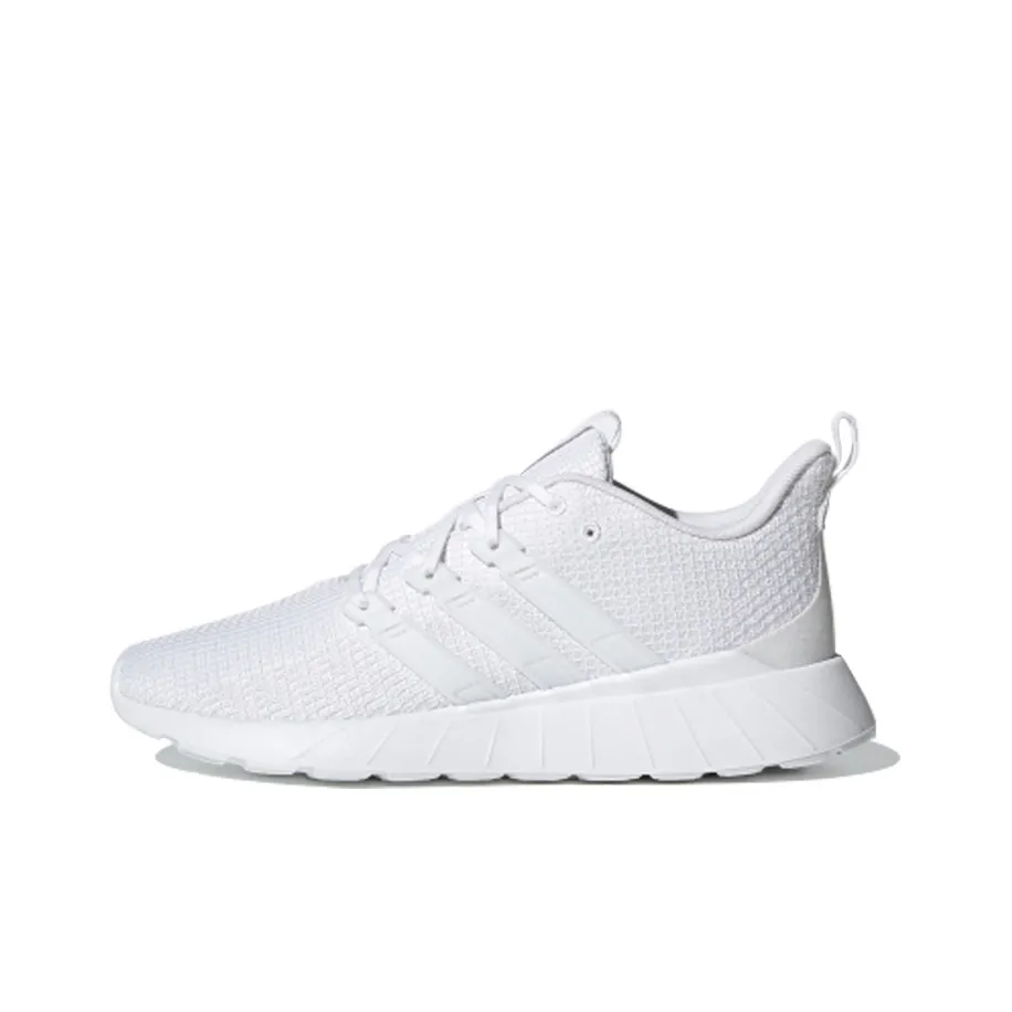 Adidas Neo QUESTAR FLOW Shock Absorbers Slip-Resistant Low Top Casual Running Shoes Men's Bright White