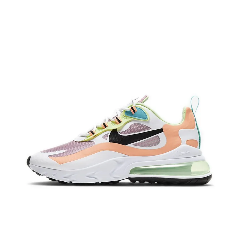 Nike Air Max 270 Low Топ Air Cushion Марафон Беговые кроссовки Женские Белые Зеленые Фиолетовые