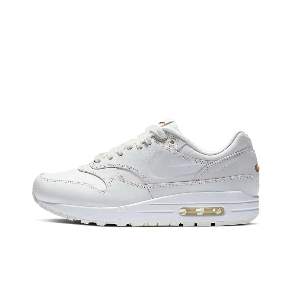 Nike Air Max 1 Low Топ Марафон Беговые кроссовки Женские Белые