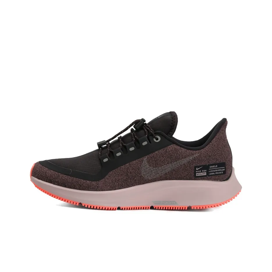 Nike Pegasus 35 Running Shoes Women's Low Top Black Pink