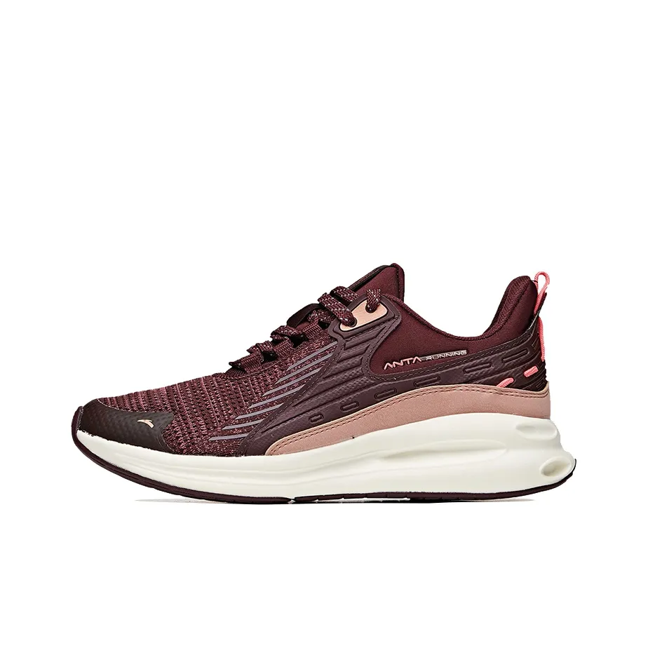 Anta Low-Top Running Shoes Women's Burgundy
