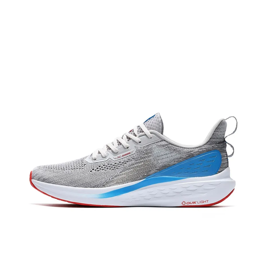 361° FlyFish 1 Slip Resistant, Abrasion Resistant, Breathable Low Top Running Shoes Men's Gray Blue