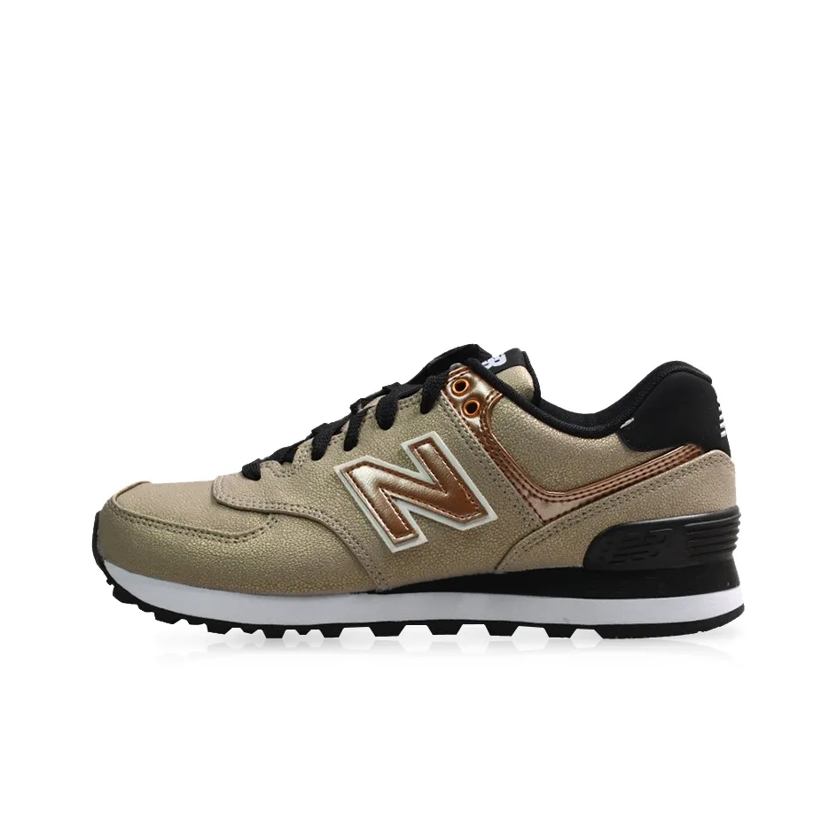 New Balance 574 Black/Gold Women's