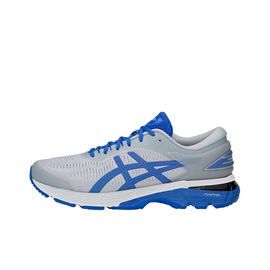 Asics Gel Kayano 25 Low Топ Беговые кроссовки Мужские Серый Синий