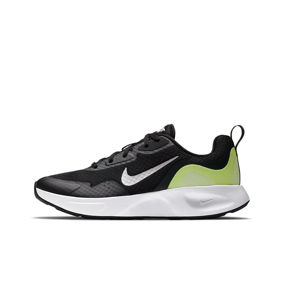 Nike Wearallday Shock Absorbers Slip-Resistant Low Top Training Running Shoes Women's Black Green Найк Wearallday Shock Absorbers Slip-Resistant Низкий Топ Тренировочные Беговые Кроссовки Женские Черный Зеленый