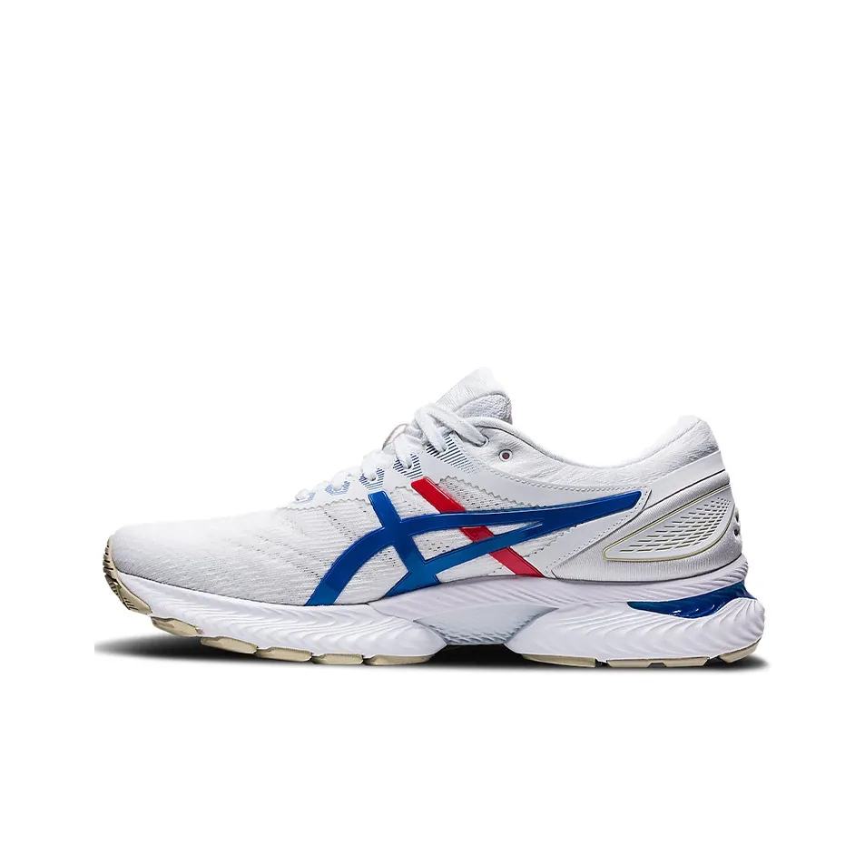 Asics Гель Nimbus 22 Low Топ Беговые кроссовки Женские Белый Синий Красный