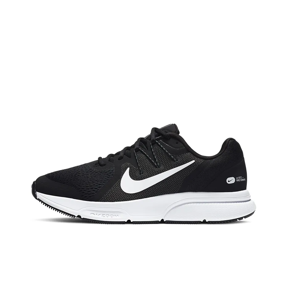 Nike Zoom Span 3 Low Топ Повседневные Беговые Кроссовки Мужские Черно-Белые