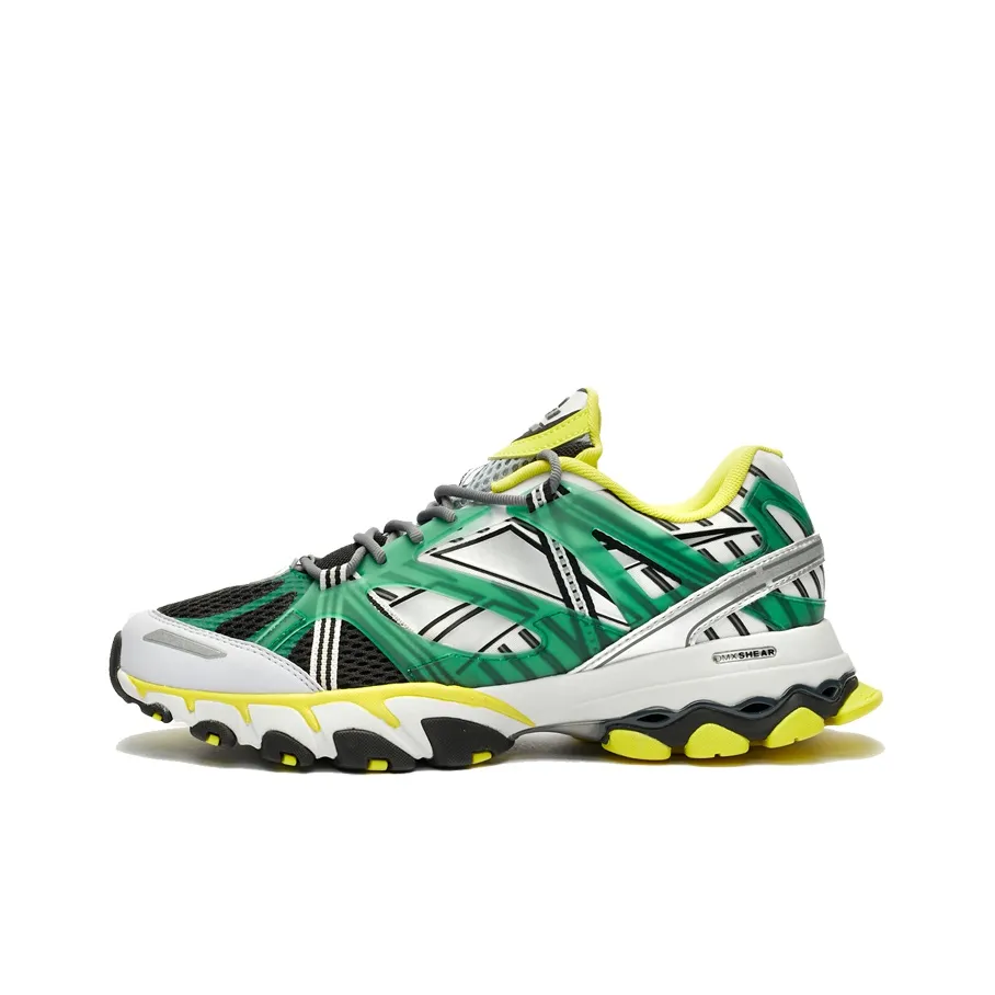 Reebok DMX Trail Амортизация Низкий Топ Беговые кроссовки Унисекс Желтый Зеленый