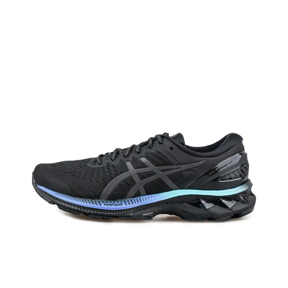 Asics Gel Kayano 27 Low Топ Беговые кроссовки Мужские Черные