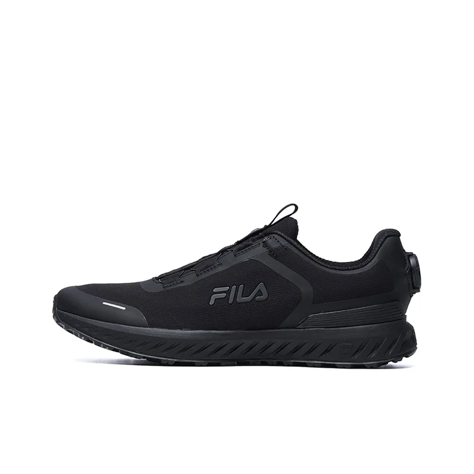 FILA Fence Low Топ Повседневные Беговые Кроссовки Мужские Черные