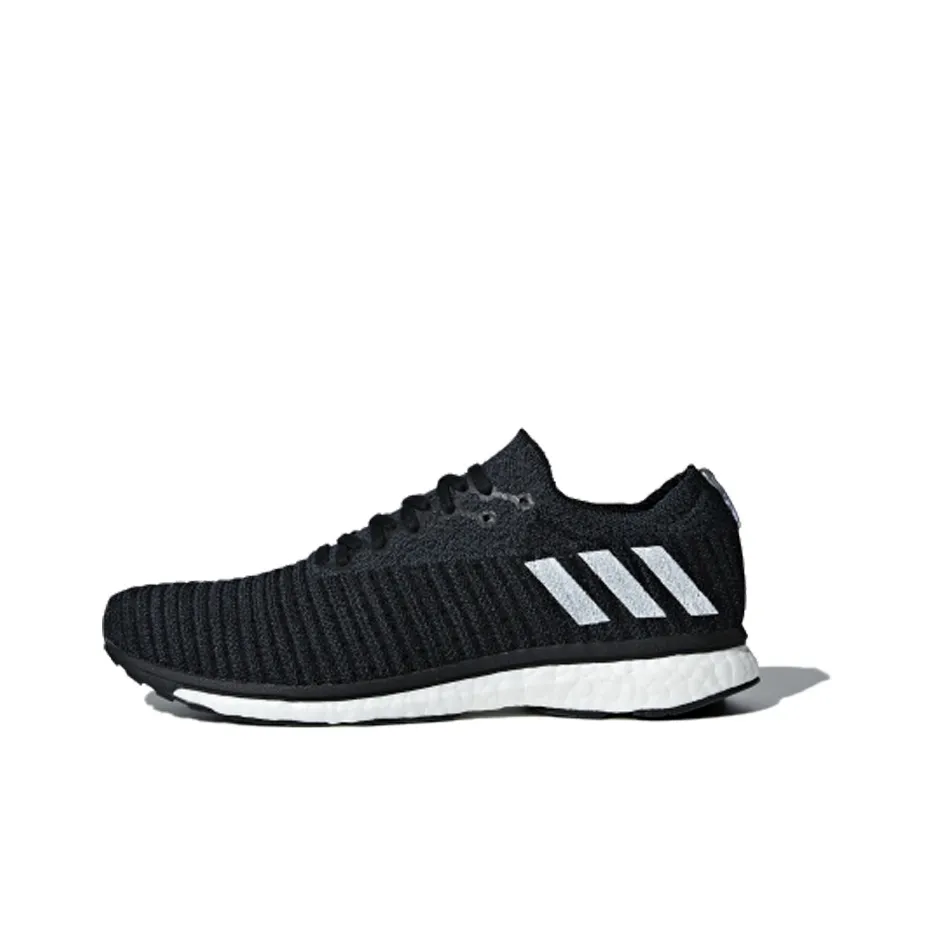 Adidas Shock Absorbers Slip-Resistant Low Top Беговые кроссовки Унисекс Черный Белый