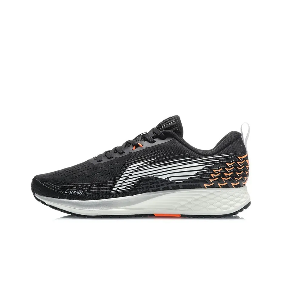 LiNing Red Hare 4 Cushioning Breathable Supportive Rebound Low Top Running Shoes Men's Obsidian