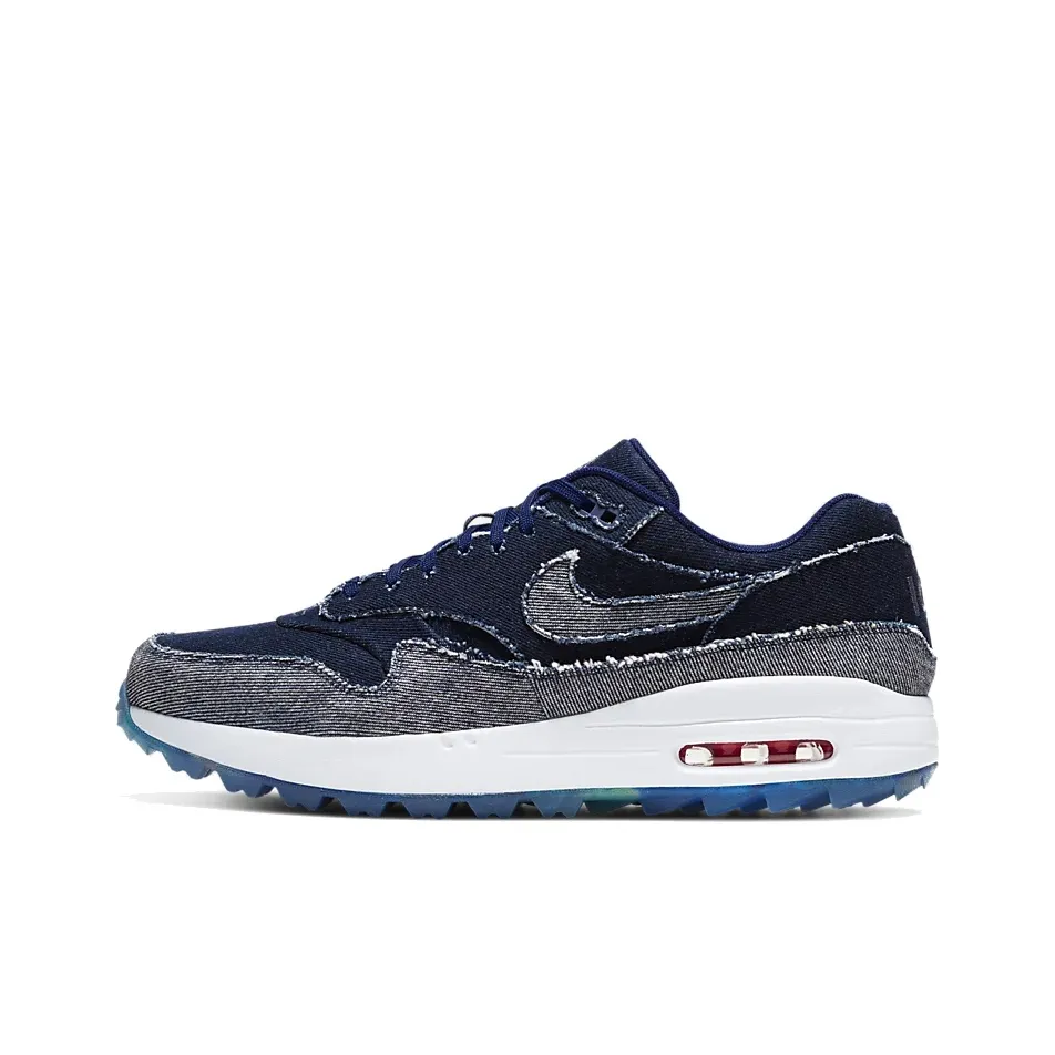 Nike Air Max 1 Running Shoes Men Low Top Blue