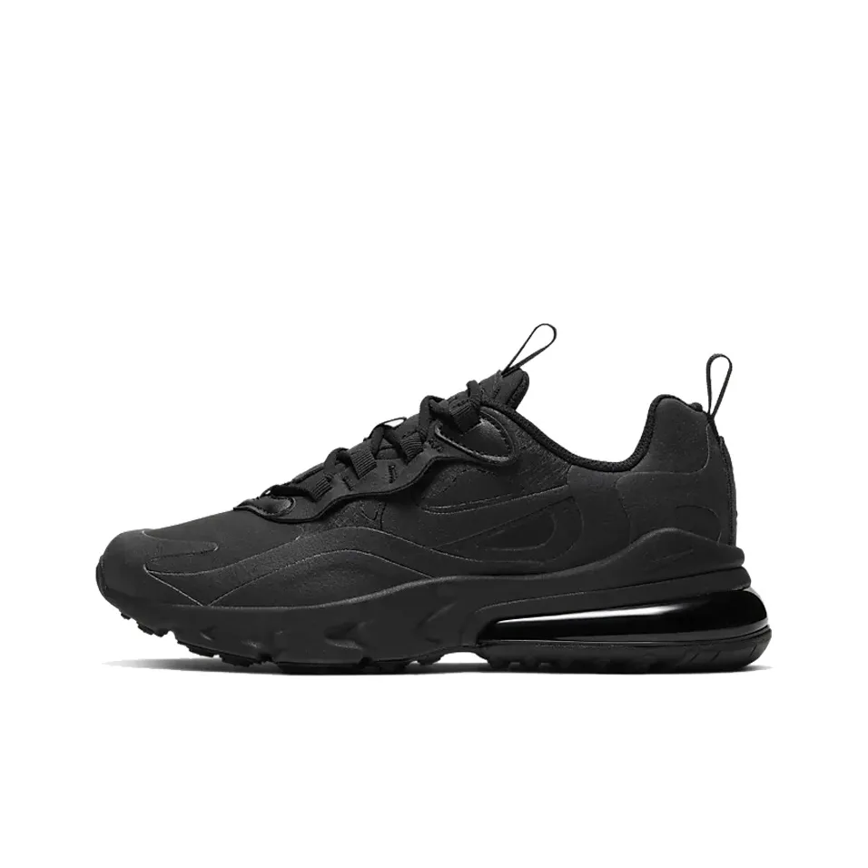Nike Air Max 270 React 'Triple Black' Gs