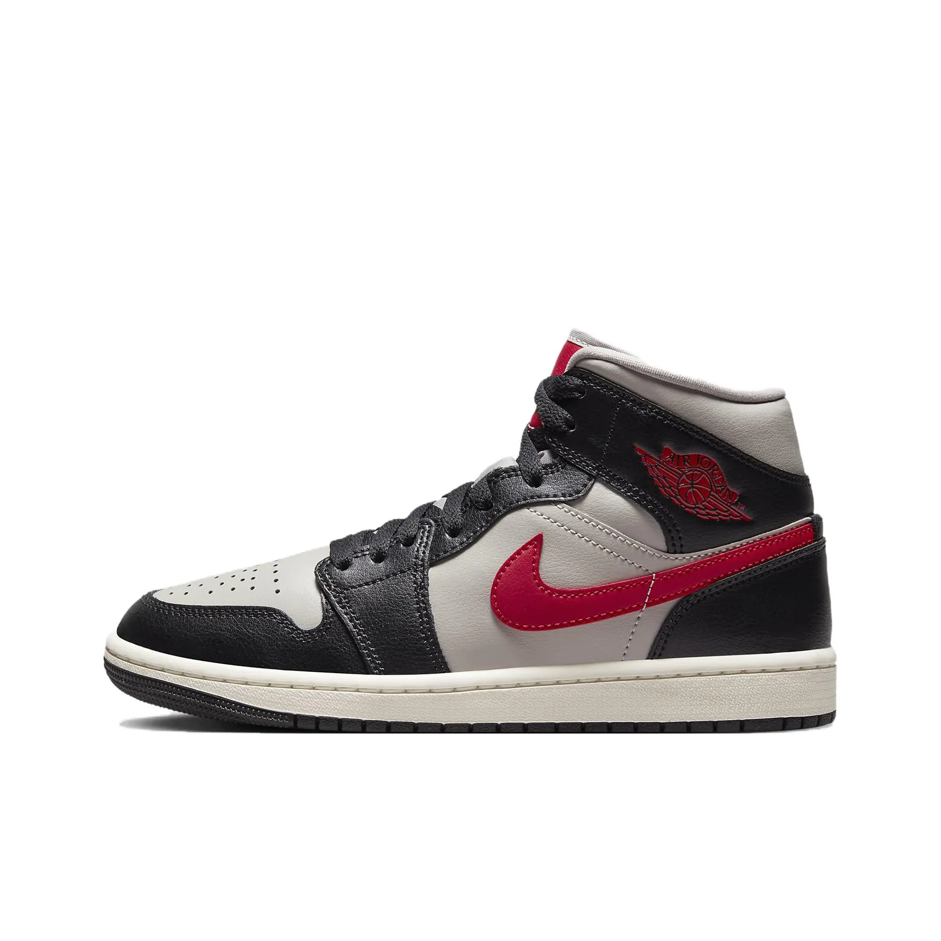 Jordan Air Jordan 1 Slip-on Resistant MID Top Винтажные баскетбольные кроссовки Женские Черный