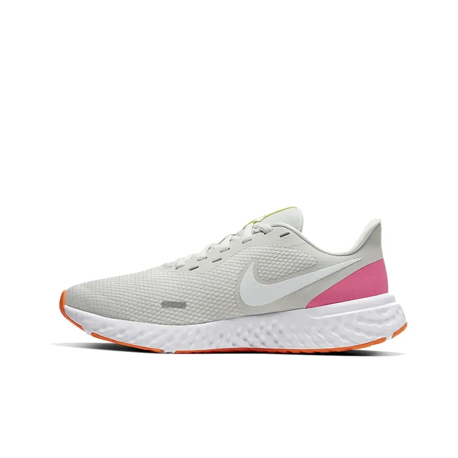 Nike REVOLUTION 5 Non Bottom Slip Легкий Low Top Беговые кроссовки Женские Ecru
