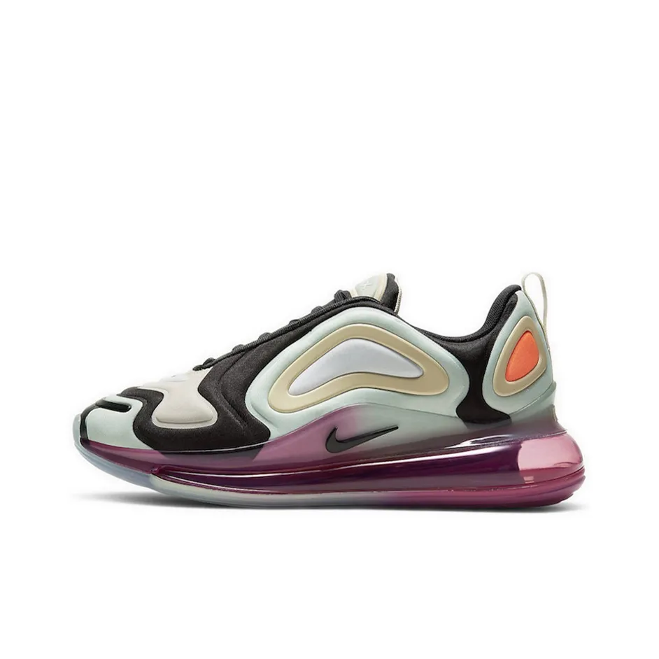 Nike Air Max 720 Low Топ Беговые кроссовки Женские Фиолетовый Зеленый Пэчворк Спортивный