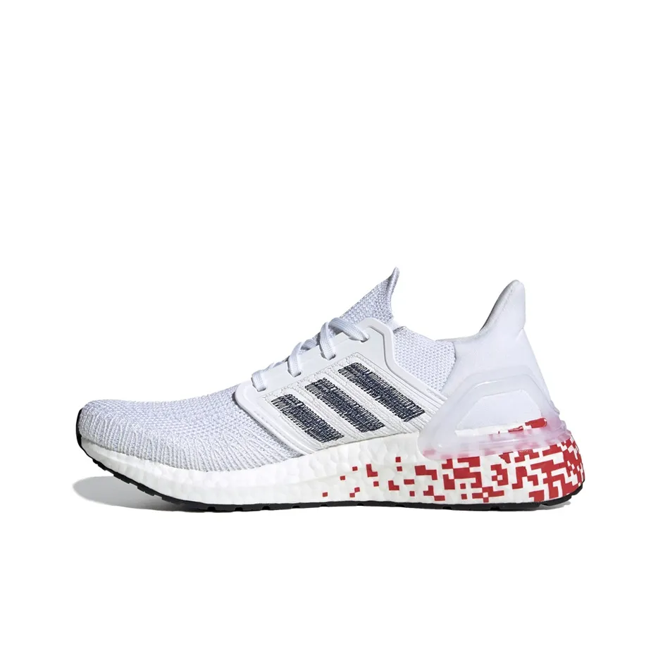 Adidas UltraBoost 20 
Digital Pixel White Scarlet
 Women
s