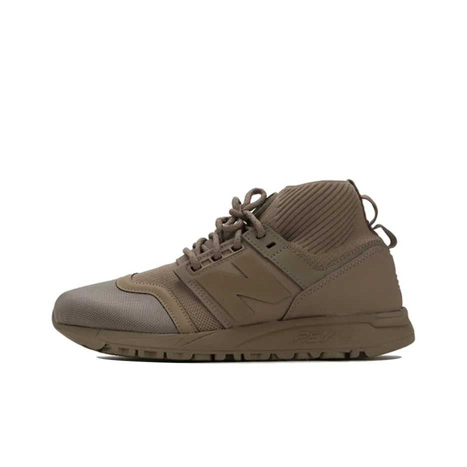 New Balance NB 247 MID Топ Беговые кроссовки Мужской Earth Серый