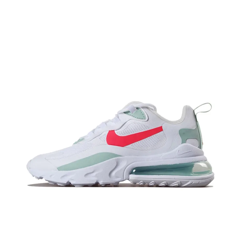 Nike Air Max 270 Амортизация Поддержка Низкий Топ Повседневные Беговые Кроссовки Женские Белый Красный Зеленый
